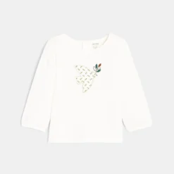 Robe à Bretelles En Twill Et T-shirt Oiseau Verte Bébé Fille -KIALLA Vetements Magasin 0474789 800