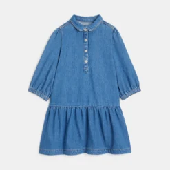 Robe-chemise En Jean Bleue Fille 7 Robe-chemise En Jean Bleue Fille -KIALLA Vetements Magasin 0488462 800