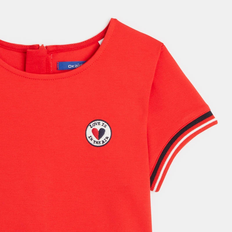 Robe Patineuse En Jersey Milano Rouge Fille 4 Robe Patineuse En Jersey Milano Rouge Fille â Image 4