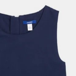 Robe Chasuble Plissée Bleue Fille -KIALLA Vetements Magasin 0488706 800