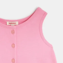 Robe Bébé Fille Bicolore à Motifs Abstraits Blanche Catimini -KIALLA Vetements Magasin 0504553 800