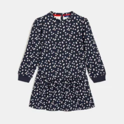 Robe Imprimée En Molleton Bleue Fille 8 Robe Imprimée En Molleton Bleue Fille -KIALLA Vetements Magasin 0511910 800
