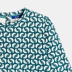 Robe Imprimée En Molleton Verte Fille 8 Robe Imprimée En Molleton Verte Fille -KIALLA Vetements Magasin 0522342 800