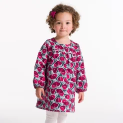 Robe Molleton Fleurie Rose Et Legging Bébé Fille -KIALLA Vetements Magasin 0527195 800