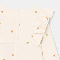 Robe En Molleton à Manches Volantées Rose Bébé Fille Absorba -KIALLA Vetements Magasin 0535854 800