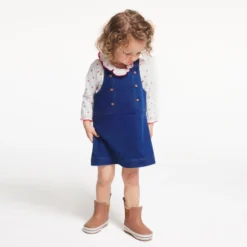 Robe Salopette Denim Bleue Bébé Fille -KIALLA Vetements Magasin 0540298 800