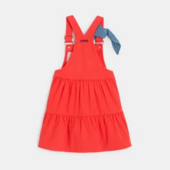 Robe Salopette Denim Fille Rouge Chipie -KIALLA Vetements Magasin 0549252 800