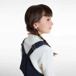 Robe-salopette En Jean Noire Fille -KIALLA Vetements Magasin 0550416 800